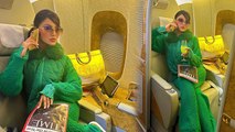 Urvashi Rautela Flight में Green Co-ords Look Viral, दिखा खूबसूरत अंदाज | Boldsky *Entertainment