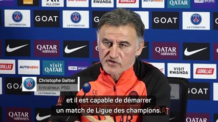 PSG - Galtier : "Zaïre-Emery est capable de démarrer un match de Ligue des champions"