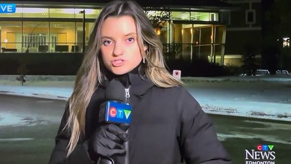 ‘I’m not feeling very well’: Moment Canadian reporter suffers health emergency live on air