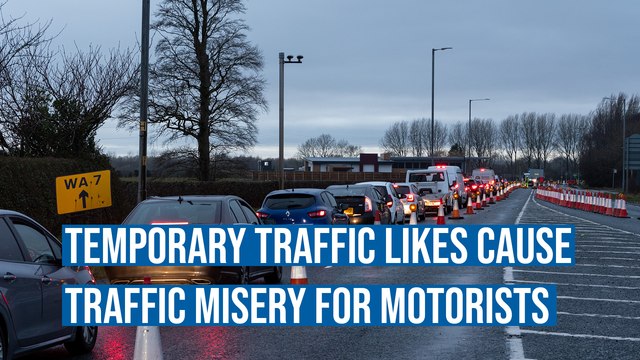 Temporary traffic lights causing traffic misery for motorists