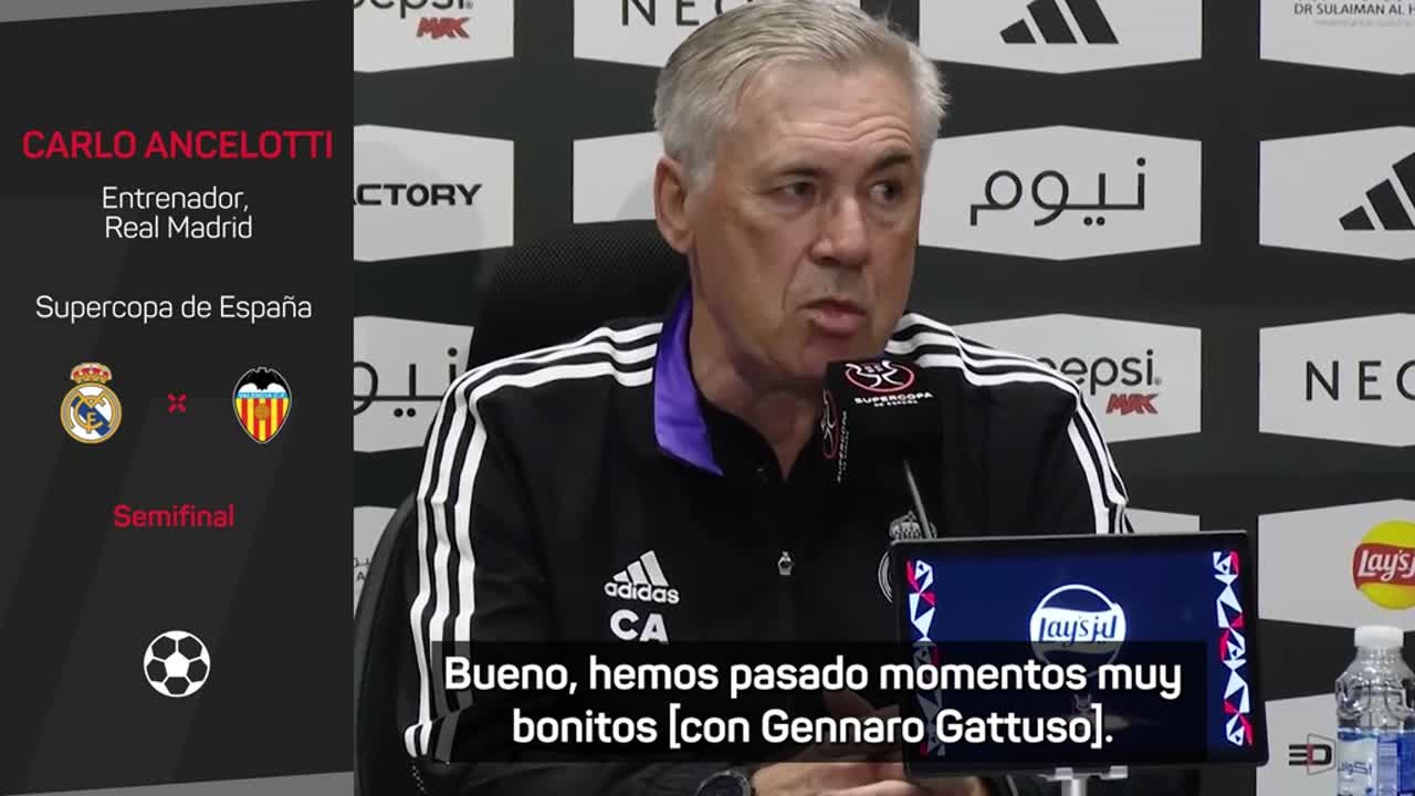 SUPERCOPA | REAL MADRID - VALENCIA | ANCELOTTI, sobre GATTUSO: "Hemos tenido problemas personales" | AS