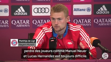 Bayern Munich - De Ligt : "Perdre des joueurs comme Neuer et Hernandez est toujours difficile"