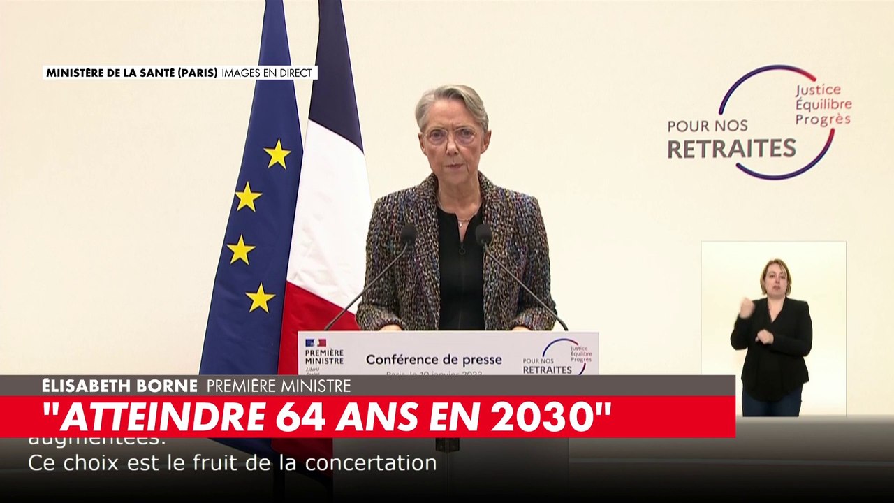 Élisabeth Borne sur le minimum de pension: «Augmentation de 100€ par mois soit près de 1200€ par mois dès cette année»