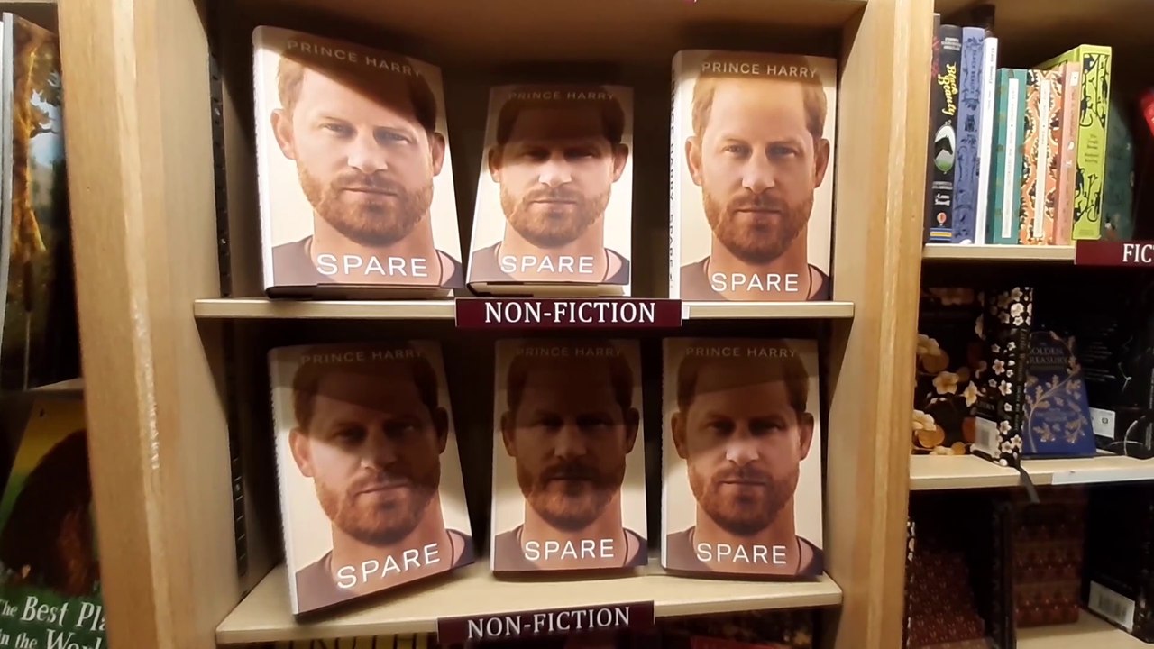 Prince Harry's autobiography, Spare, goes on sale in Book, Bean and Ice