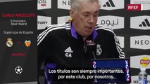 Rueda de prensa de Carlo Ancelotti previa al Real Madrid vs. Valencia de Supercopa de España
