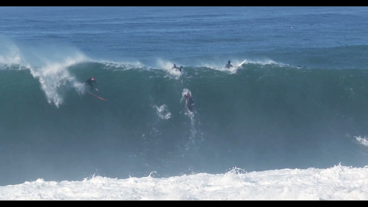 Two Heavy Wipeouts at Huge Blacks During the "50-Year Storm"