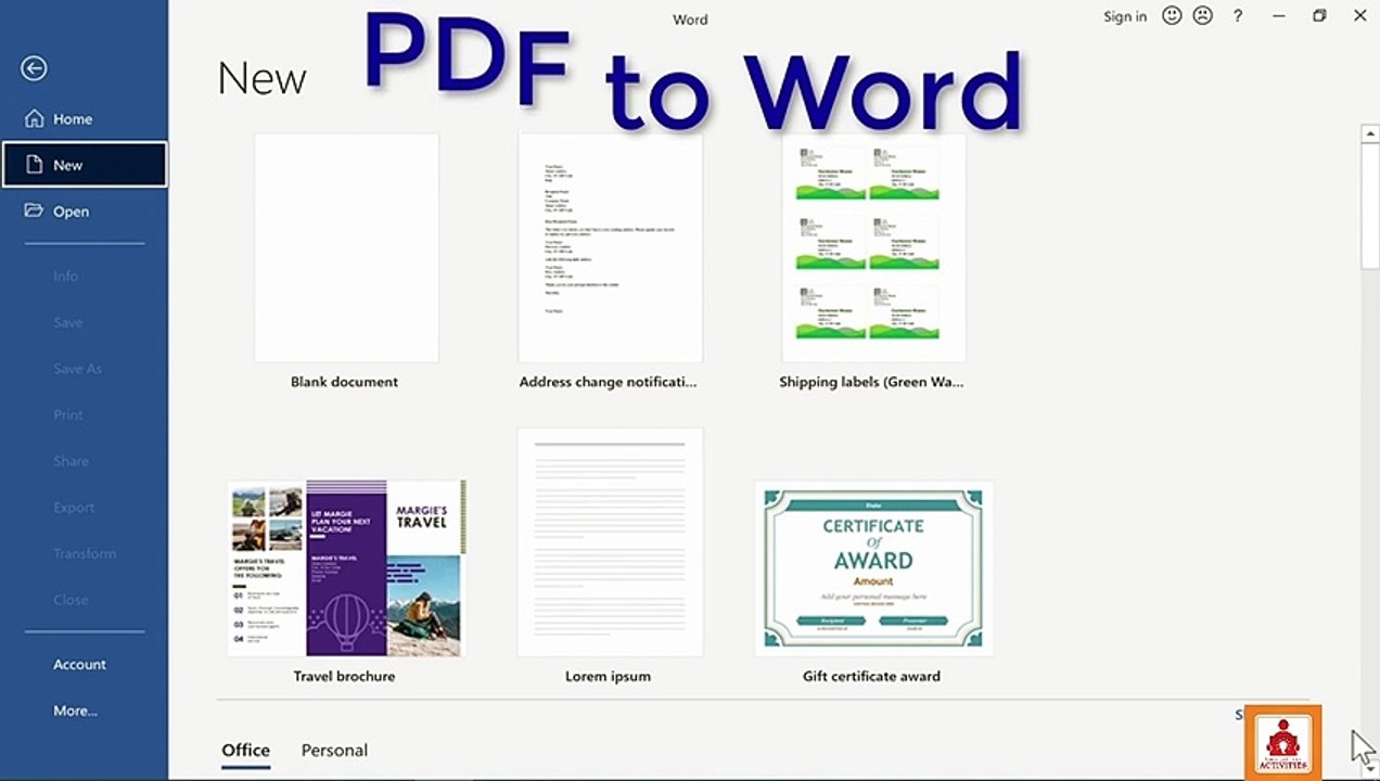 Easily Convert PDFs to Microsoft Word Format