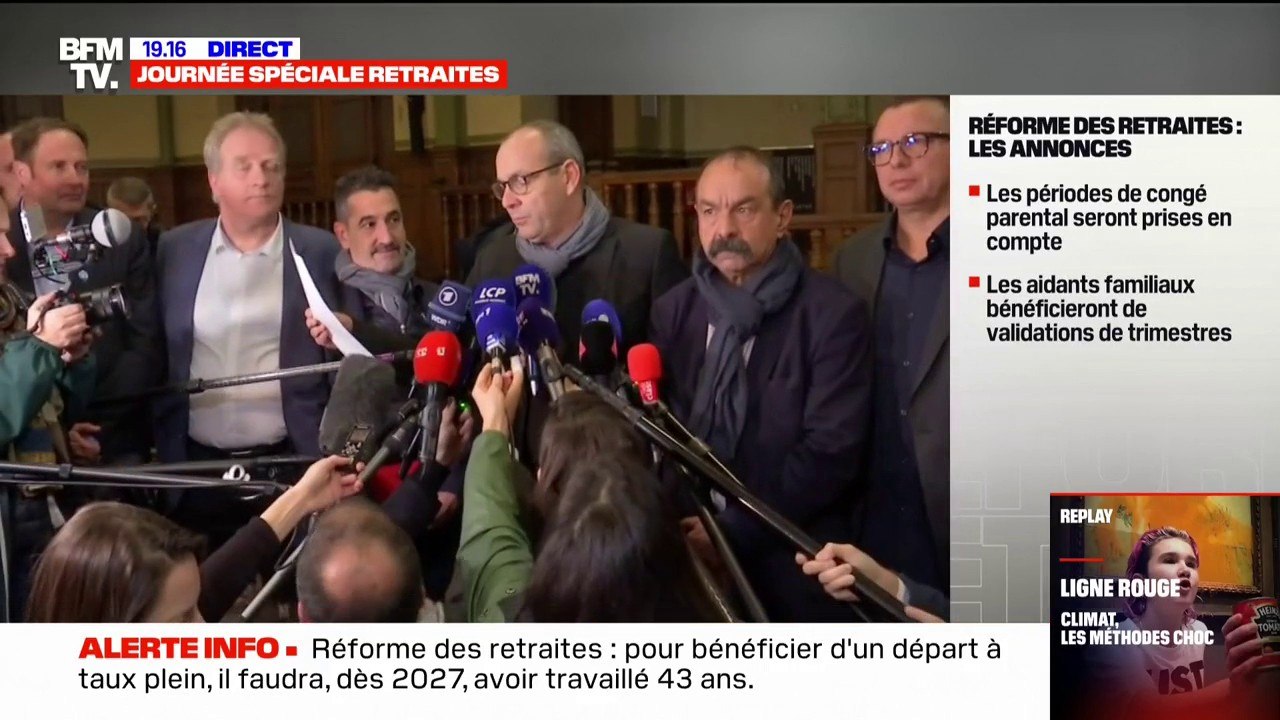 Retraites: les syndicats appellent à une "première journée de grève et de manifestation le 19 janvier 2023"