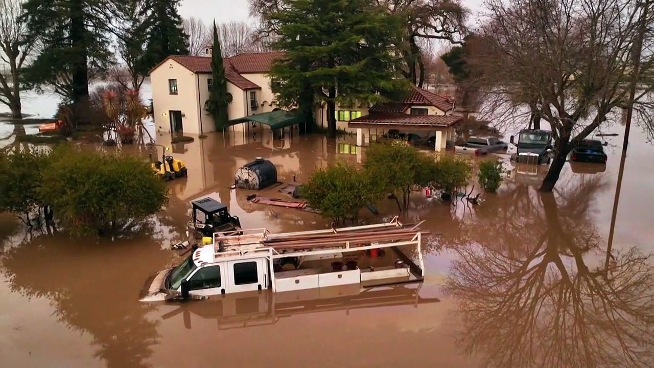 Kalifornien: Drohnenbilder zeigen Ausmaß der Flut