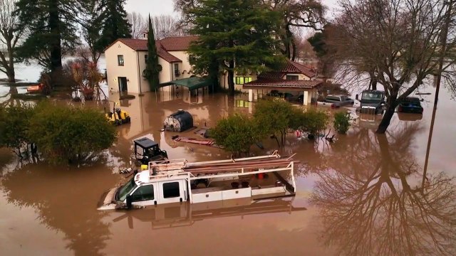 Kalifornien: Drohnenbilder zeigen Ausmaß der Flut