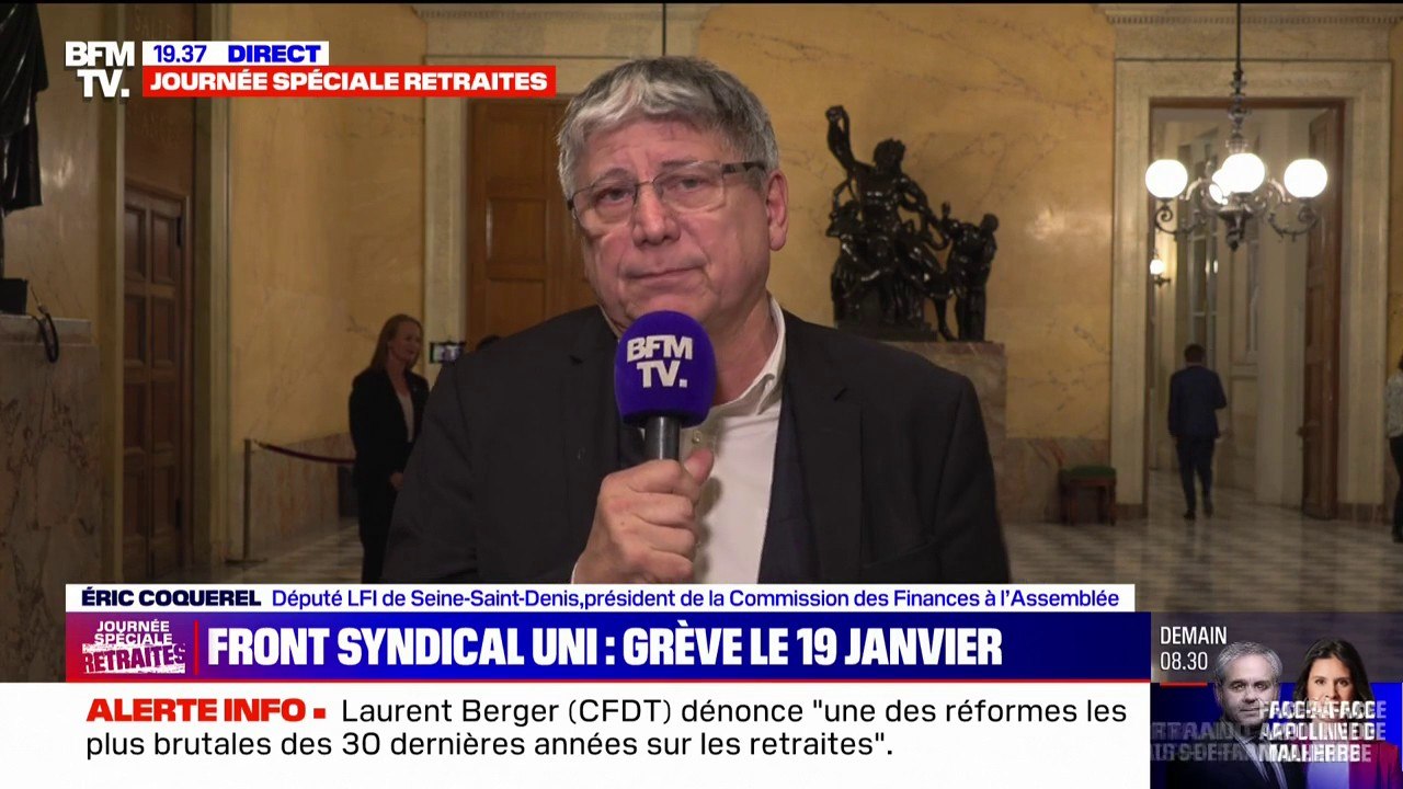 Éric Coquerel, député LFI de Seine-Saint-Denis: "Nous ferons en sorte que ça démarre sur un très haut niveau de mobilisation"