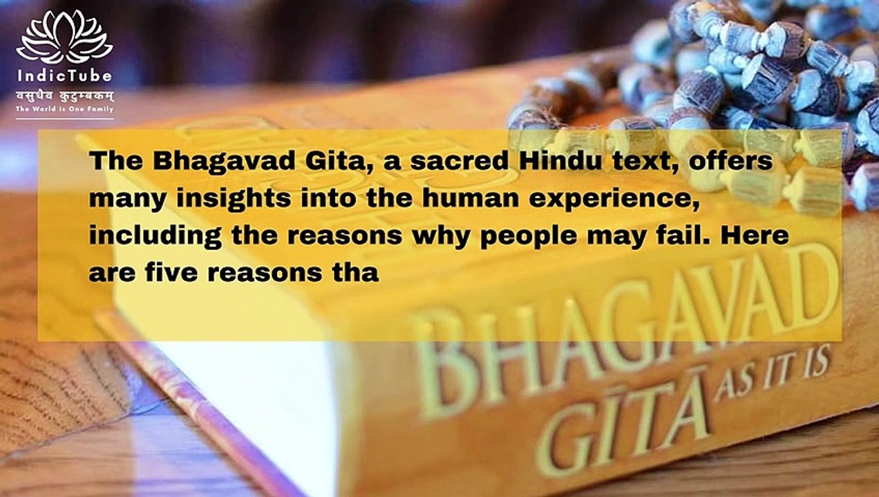 The Top 5 Reasons for Failure According to the Bhagavad Gita. #bhagavadgita #sucess #motivation