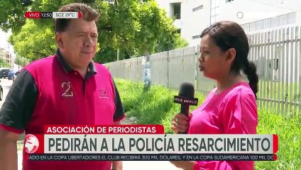 Pedirán resarcimiento a la Policía por auto quemado de un periodista en Santa Cruz