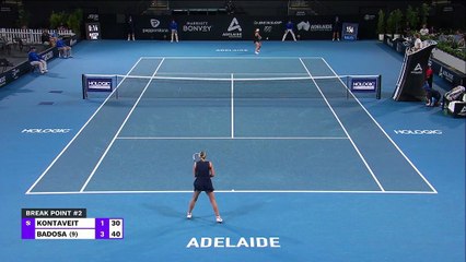 Adélaïde 2 - Badosa domine sans trembler Kontaveit