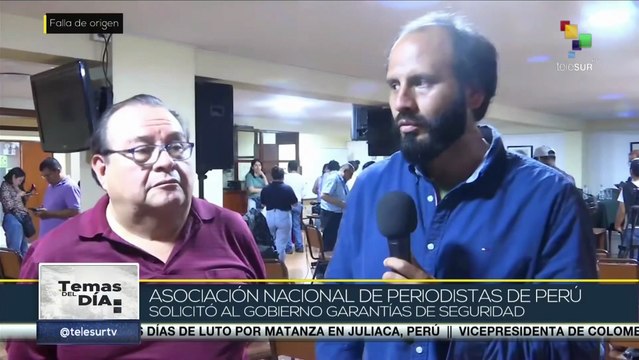 Asociación Nacional de Periodistas de Perú solicita garantías de seguridad al gobierno