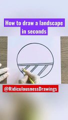 Easy Pencil Drawing Landscape Drawings │Easy drawing for beginners │Practice Drawings
