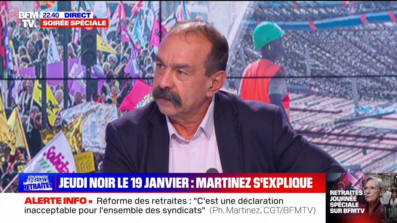 Philippe Martinez (CGT): "C'est fort de café d'expliquer qu'on va travailler deux ans de plus et que c'est du progrès social"