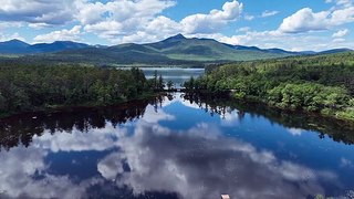 lake reflection mountain