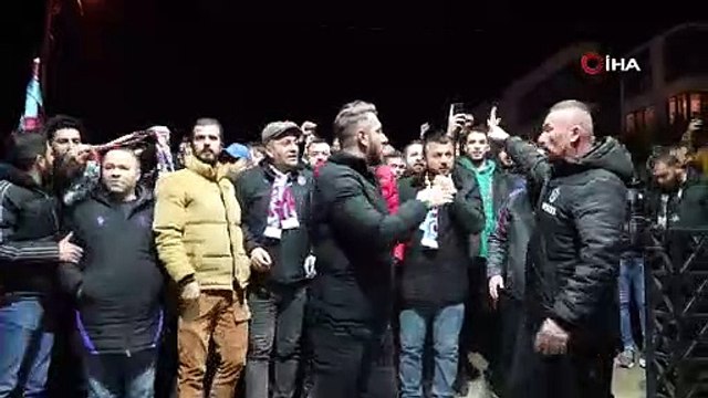 Trabzonspor taraftarından Abdullah Avcı'ya destek