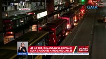 42 na bus, idinagdag sa bibiyahe  EDSA Carousel hanggang Jan. 16 | UB