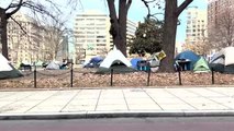WASHİNGTON - Beyaz Saray yakınında evsizler hayatta kalmaya çalışıyor