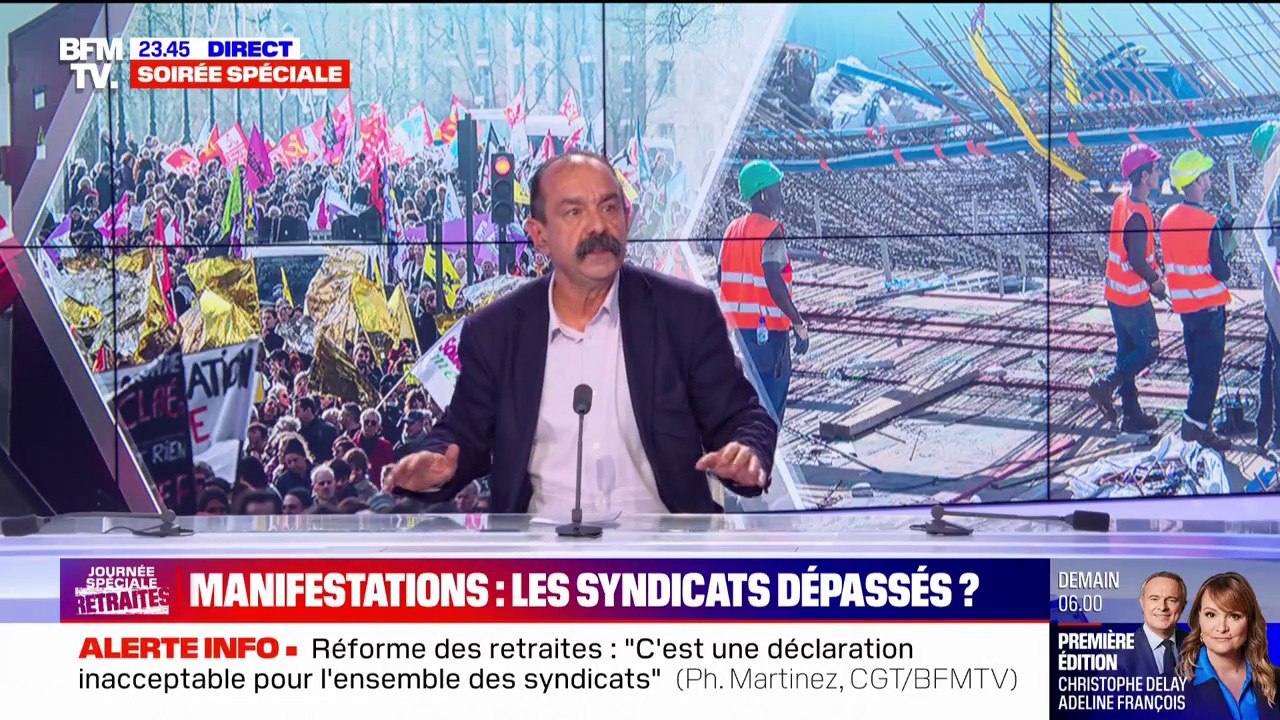 Réforme des retraites: pour Philippe Martinez (CGT), Emmanuel Macron est la "caricature de ceux qui vous expliquent quelle est votre vie, alors que c'est vous qui la vivez"