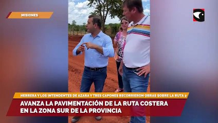 Avanza la pavimentación de la ruta costera en la zona Sur de la provincia