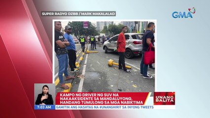 Kampo ng driver ng SUV na nakaaksidente sa Mandaluyong, handang tumulong sa mga nabiktima | UB