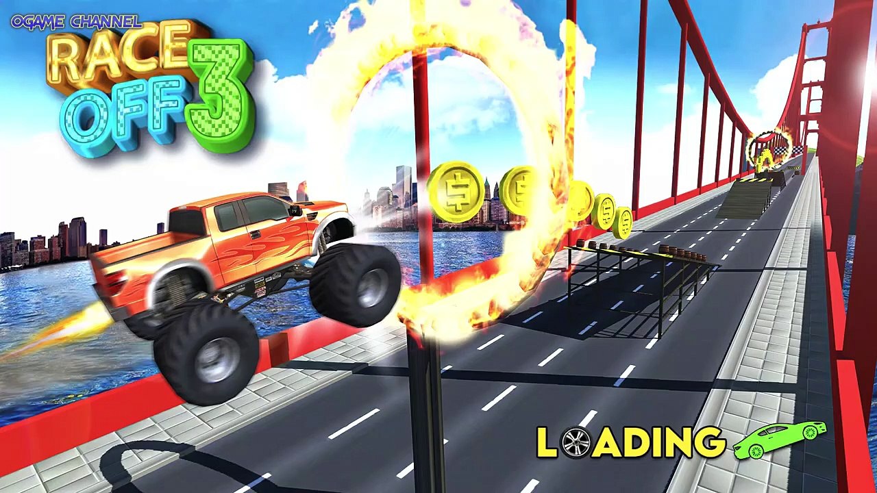 Race Off 3 Car Stunt Games - SEAPORT MAP - 4x4 Monster Truck Stunts Driver / Android GamePlay #2