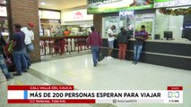 Cientos de pasajeros varados en la terminal de Cali