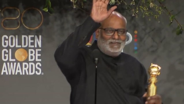 M.M. Keeravani - Full Golden Globe 2023 Press Room Speech