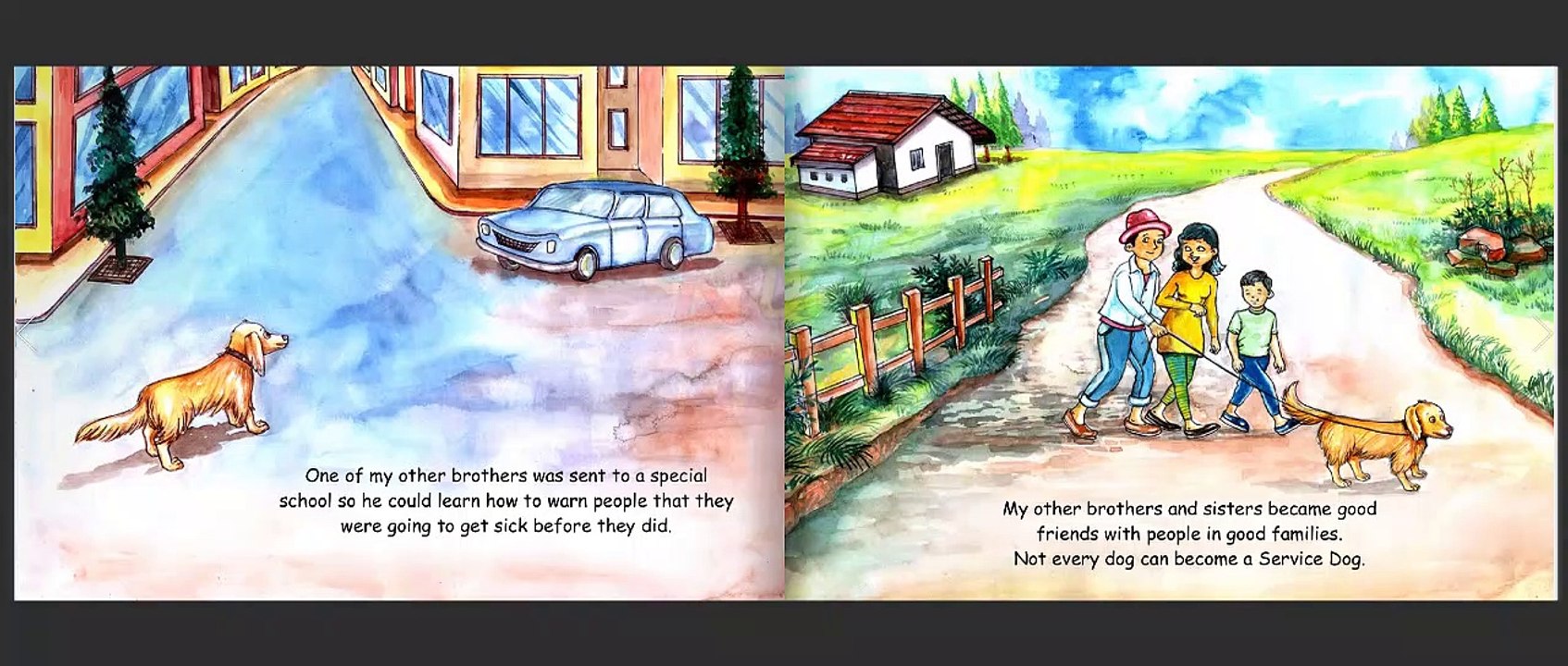Abe The Service Dog Flip book for Listening Skills