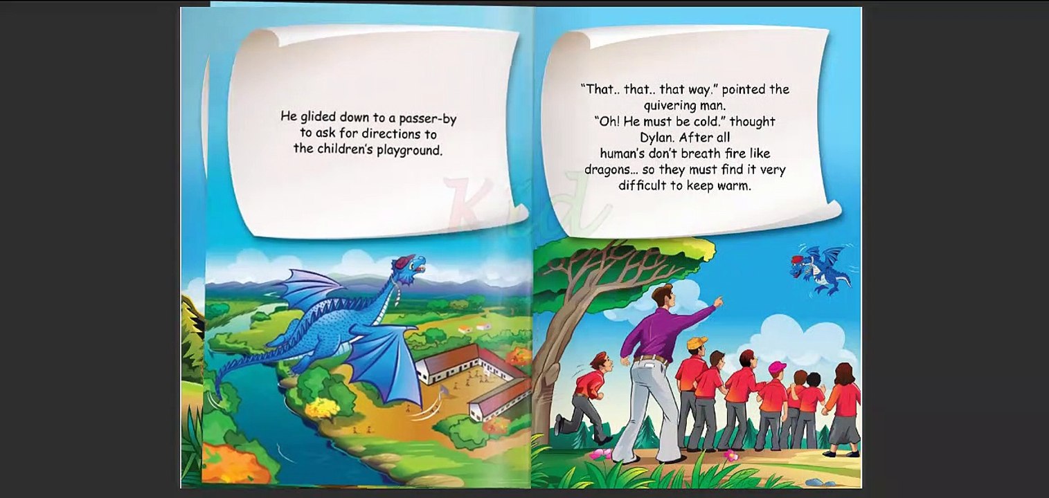 Dylan the Dragon and the Playground Ride Flip book for Listening Skills