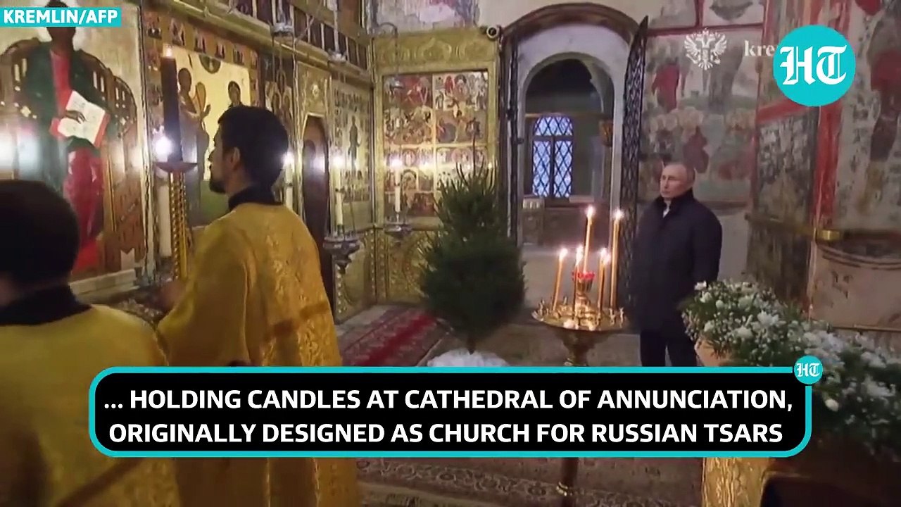 Putin stands alone in Kremlin Church; First public appearance after Ukraine ceasefire | Hot News Chanel