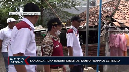 Sandiaga Tidak Hadiri Peresmian Kantor Bappilu Gerindra