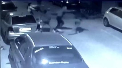 Tekirdağ'da 2 kişinin bıçaklandığı kavga kamerada