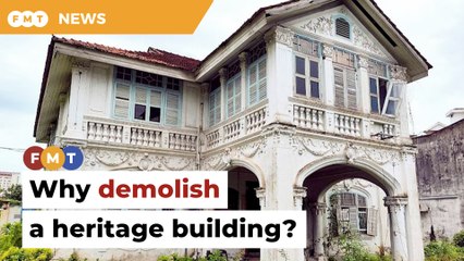 Another heritage building torn down in Penang