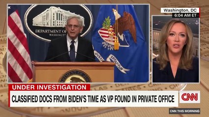 See how Trump reacted to classified documents found in Biden's private office