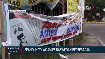 Spanduk Tolak Anies Baswedan Bertebaran di Kota dan Kabupaten Gorontalo