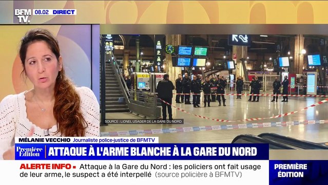 Attaque au couteau Gare du Nord - Quatre personnes ont été blessées et se trouvent en urgence relative et un policier de la PAF est également blessé - Le pronostic vital de l'agresseur est engagé après un tir des policiers