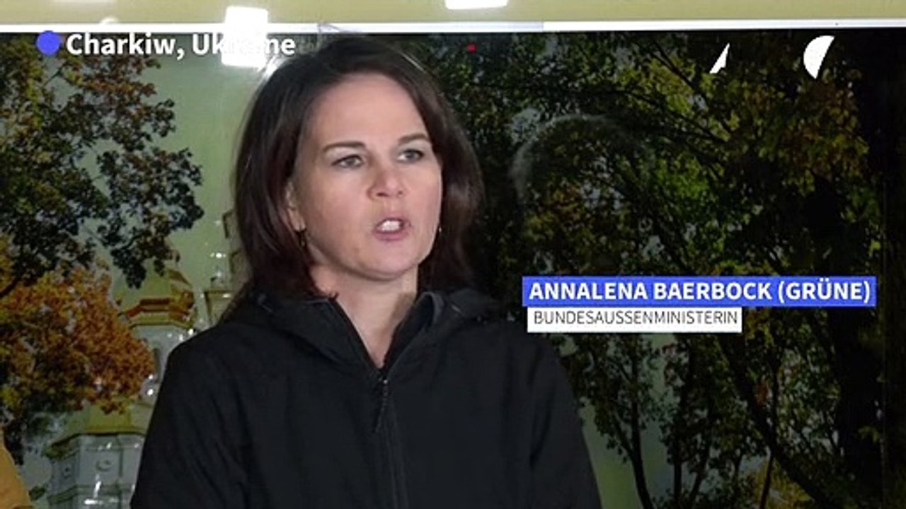 Baerbock: Charkiw steht für Hoffnung auf ein Leben in Frieden