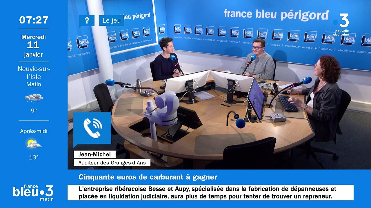 11/01/2023 - Le 6/9 de France Bleu Périgord en vidéo - Vidéo Dailymotion