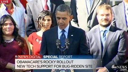 Woman Faints While President Obama Gives Remarks About Healthcare Website Issues