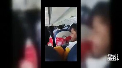 Uçak düşmeden saniyeler öncesi