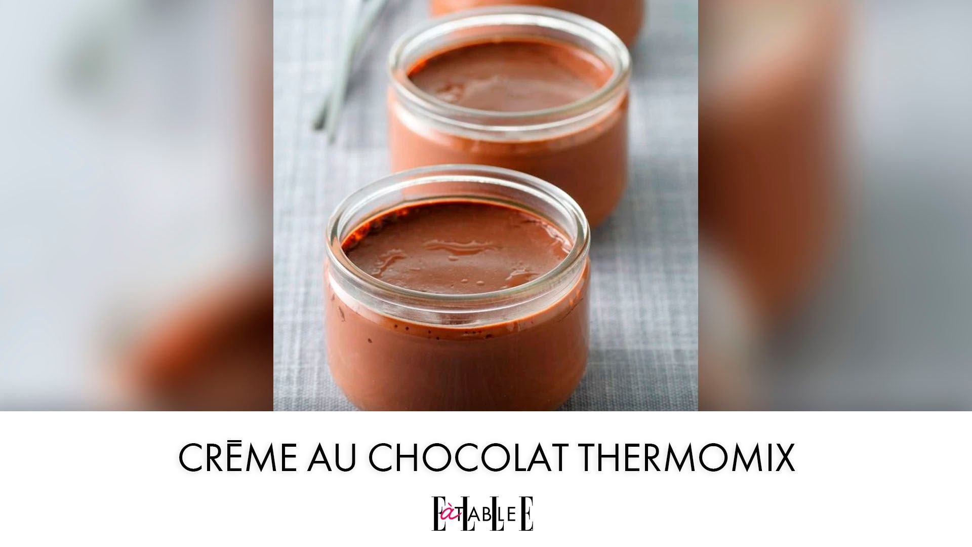 Crème au chocolat Thermomix - Vidéo Dailymotion