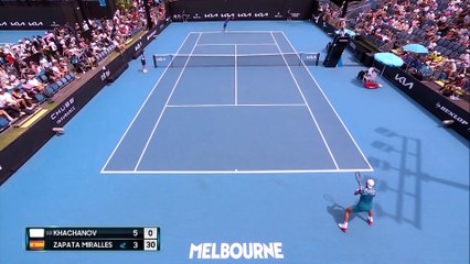 Khachanov - Zapata - Les temps forts du match - Open d'Australie