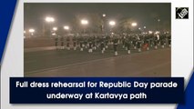 Full dress rehearsal for Republic Day parade at Kartavya path