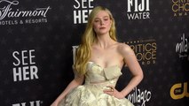 Elle Fanning 2023 Critics Choice Awards Red Carpet Arrivals