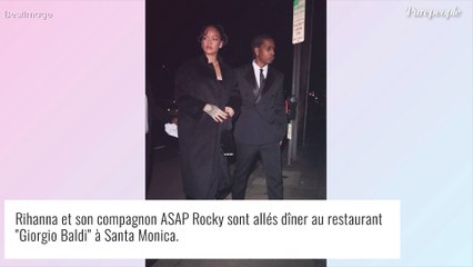 Rihanna : Décolleté généreux et gros diamants, joli moment de complicité avec son chéri ASAP Rocky