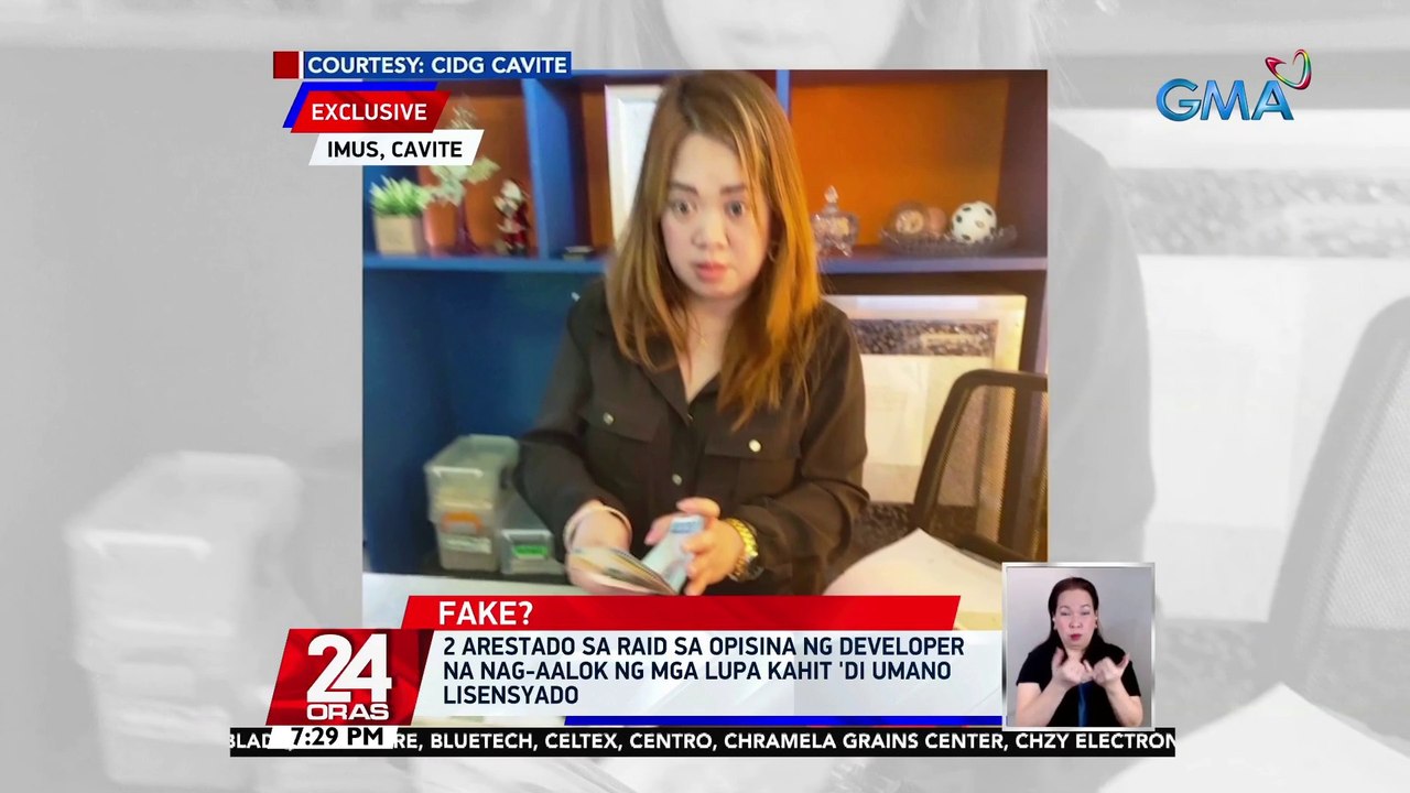2 arestado sa raid sa opisina ng developer na nag-aalok ng mga lupa kahit 'di umano lisensyado | 24 Oras